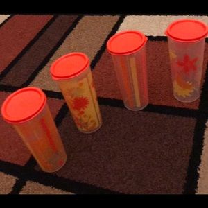 NEW Tupperware Summer Set of 4 Tumblers